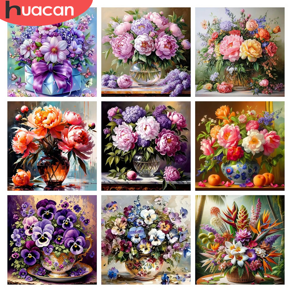 Resin Art For Rose - HUACAN 5D 다이아몬드 모자이크 장미꽃 그림
