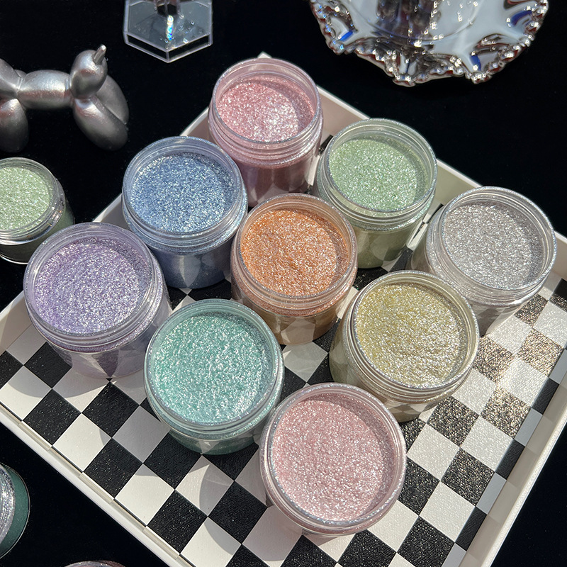 Resin Art Workshop - 인어 다이아몬드 글리터 마이카 파우더, 네일
