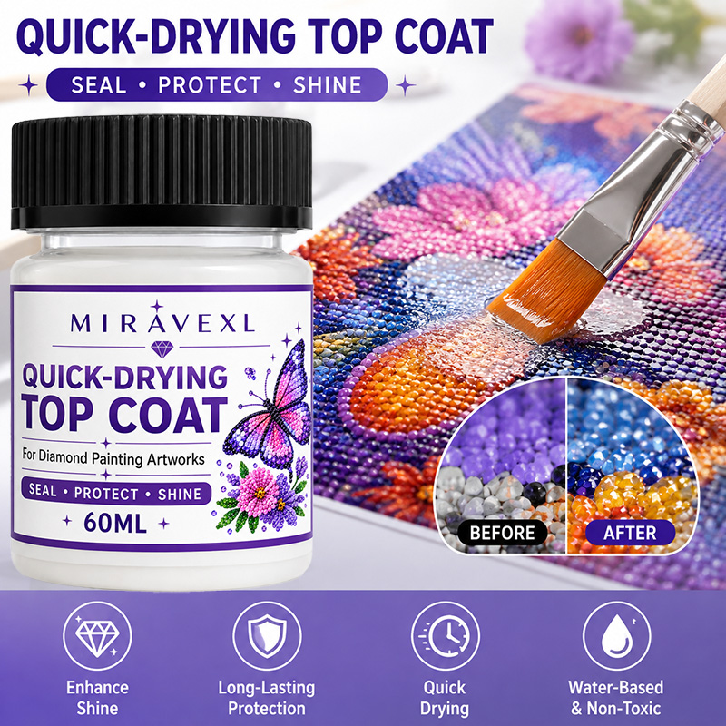 Resin Art Painting - 다이아몬드 페인팅 실란트 60ml (브러쉬 포함)