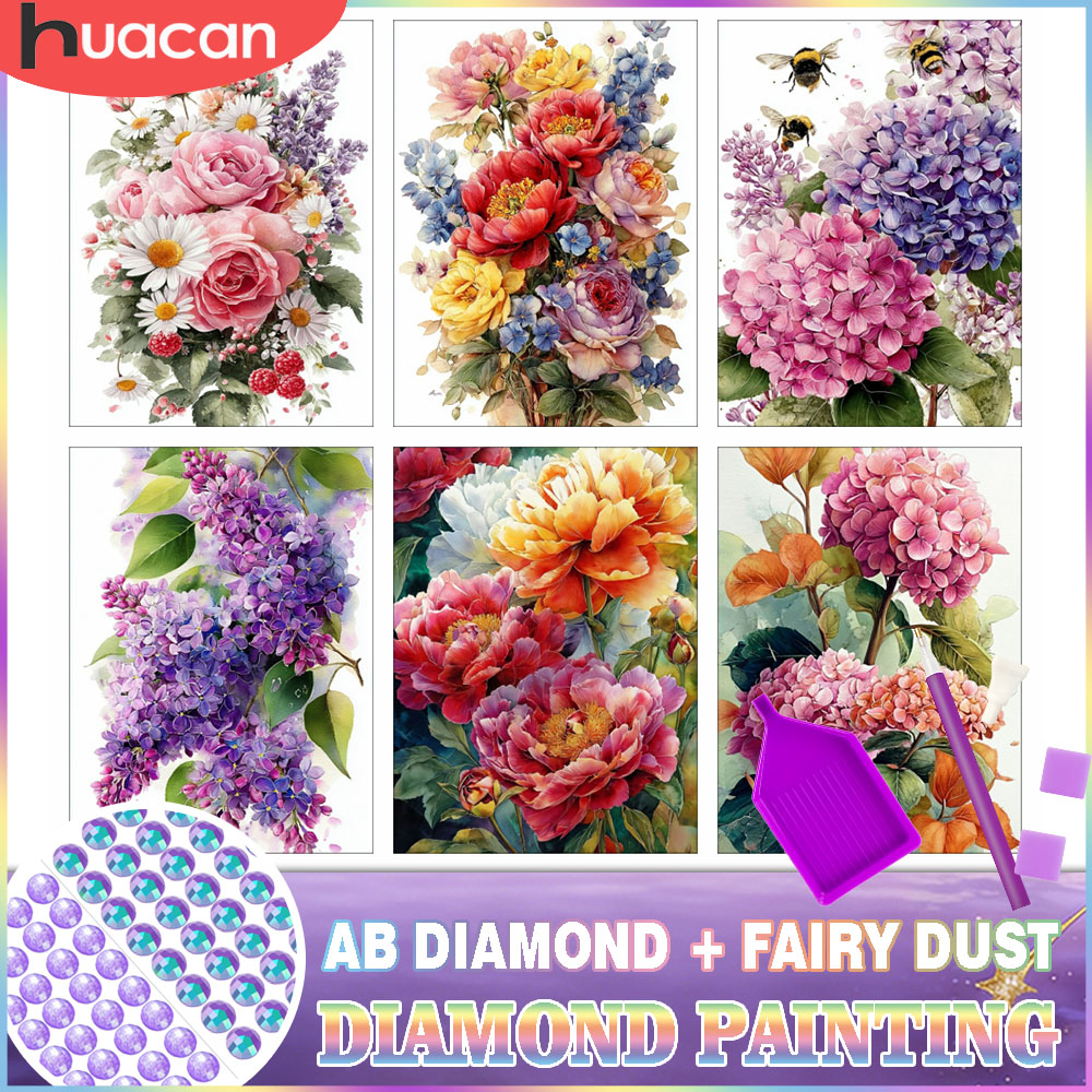 Resin Art For Rose - HUACAN 다이아몬드 페인팅 키트 꽃 장미