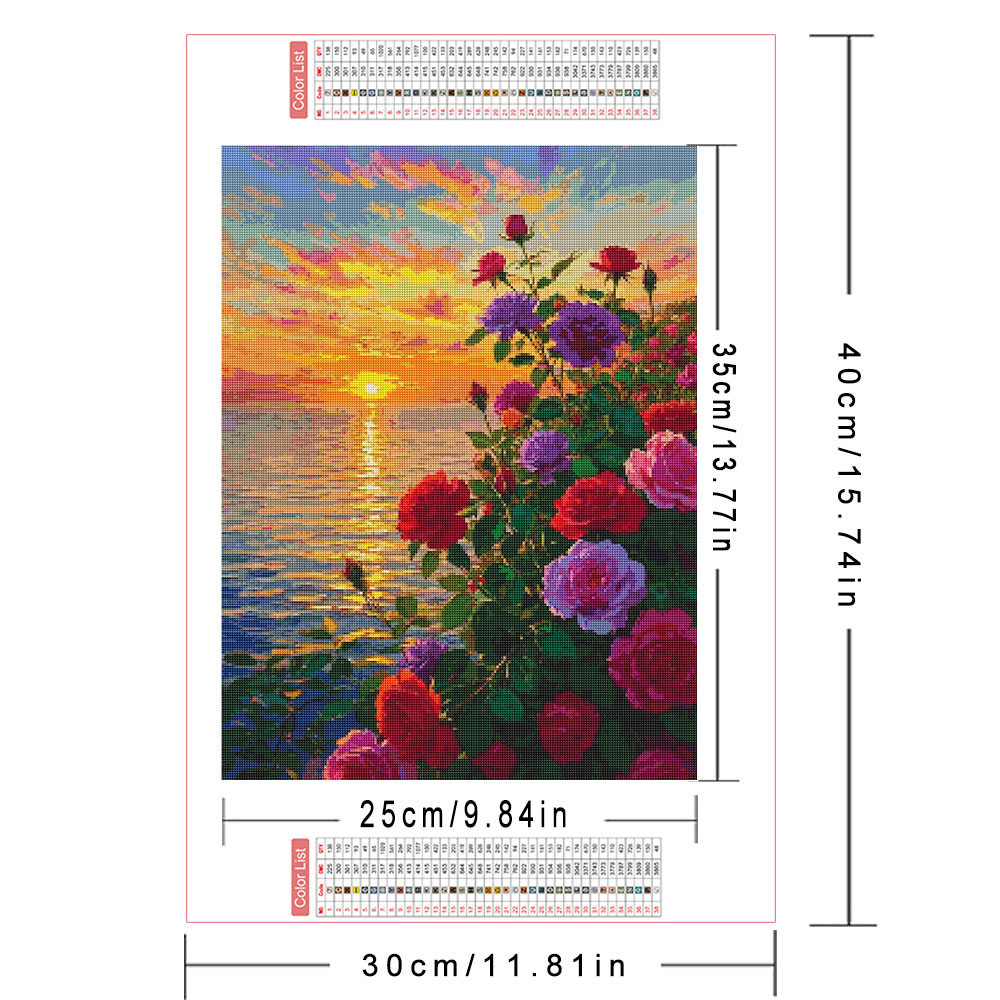 AZQSD 다이아몬드 아트 페인팅 장미 꽃 사진 라인스 - Resin Art For Rose 리뷰 및 가격