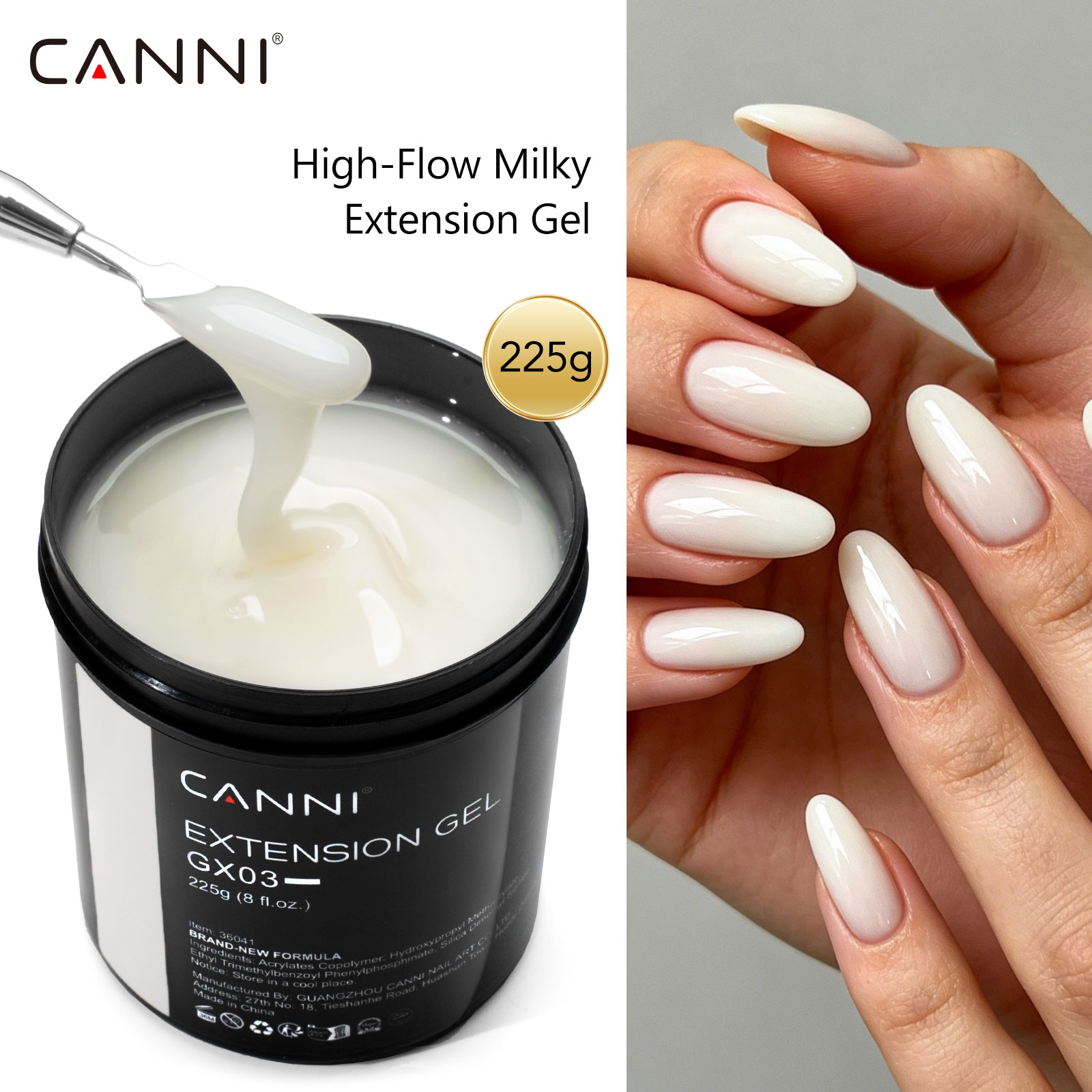 CANNI 225g 리필용 카모플라주 젤 무자극 셀프  - Uv Lamp Nail Resin 리뷰 및 가격