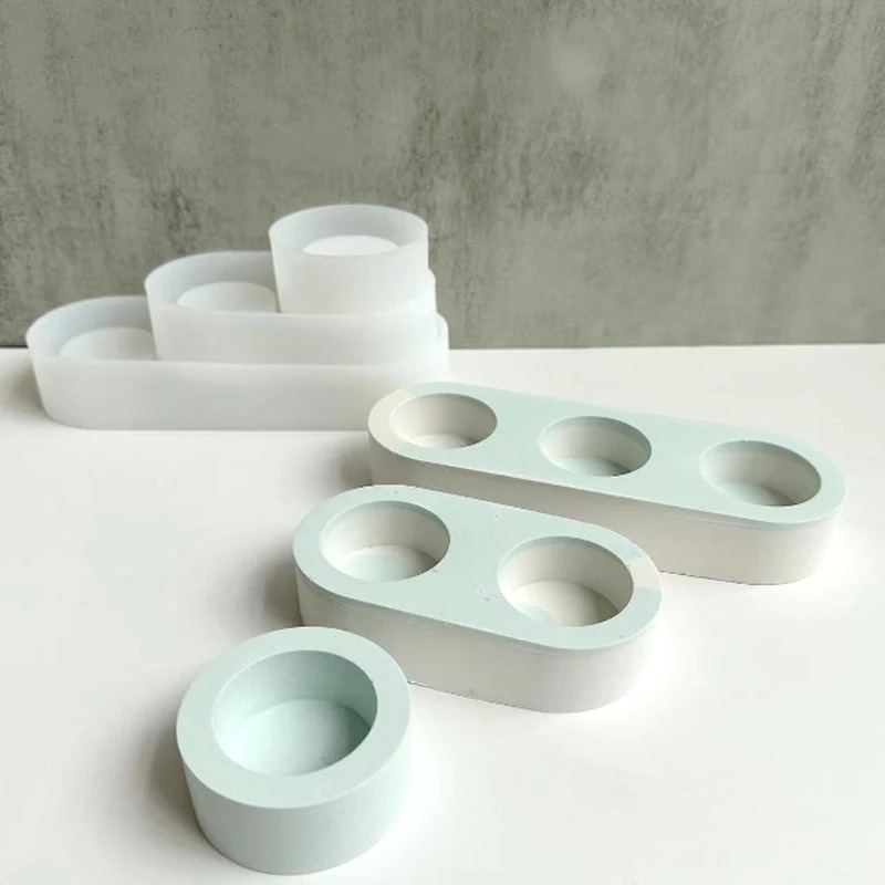 콘크리트 촛대 실리콘 몰드 DIY 수제 라운드 석고 에 - Resin Art Things 리뷰 및 가격