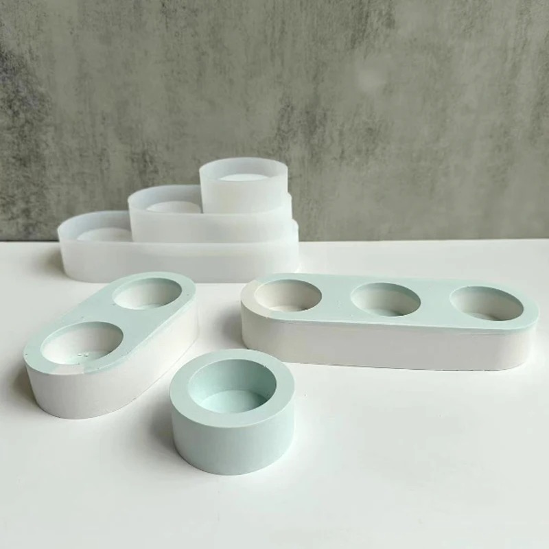 콘크리트 촛대 실리콘 몰드 DIY 수제 라운드 석고 에 - Resin Art Things 리뷰 및 가격