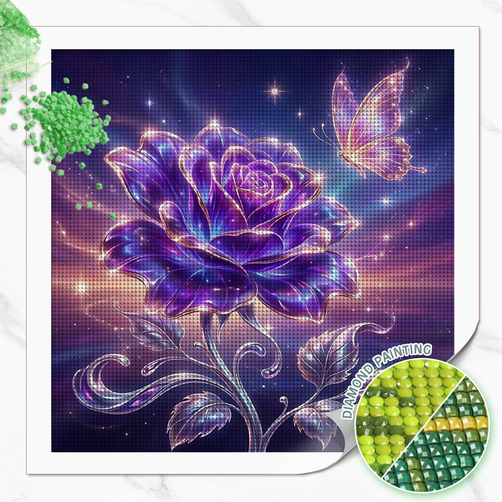 Huacan 풀 스퀘어 라운드 다이아몬드 페인팅 장미  - Resin Art For Rose 리뷰 및 가격