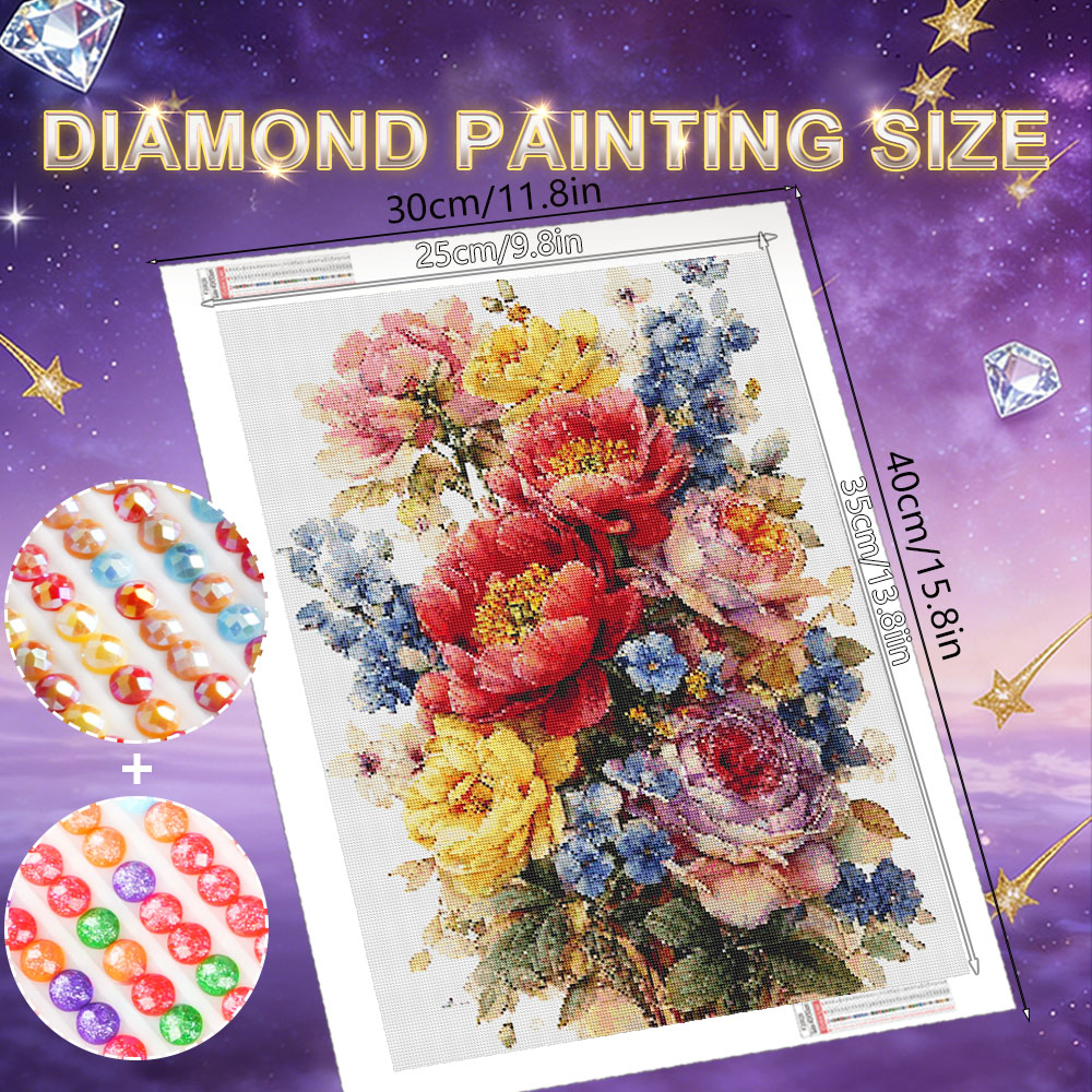 HUACAN 다이아몬드 페인팅 키트 꽃 장미 수국 AB - Resin Art For Rose 리뷰 및 가격