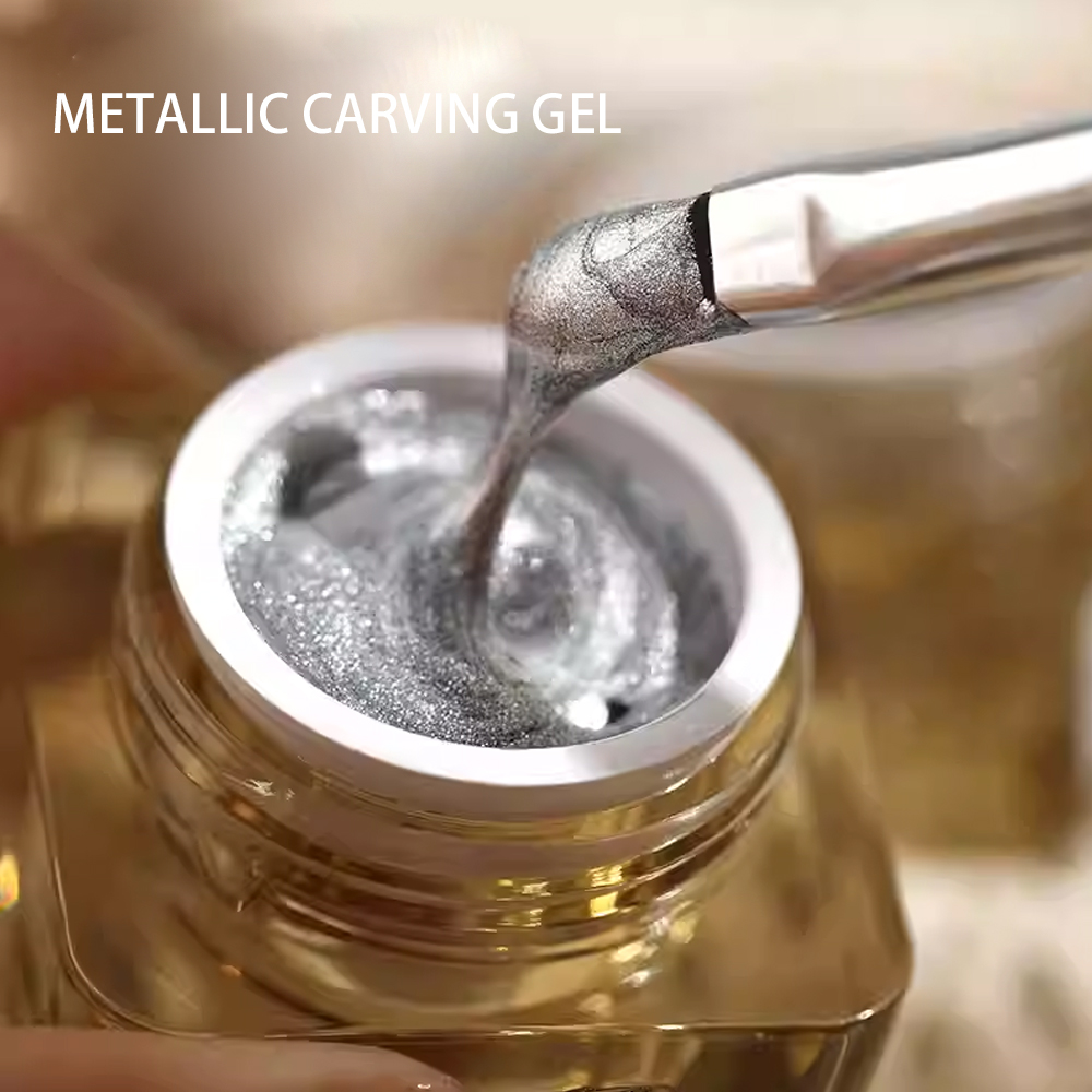 8g 메탈릭 카빙 젤 3D 엠보싱 네일 아트 페인팅 젤 - Resin Art For Rose 리뷰 및 가격