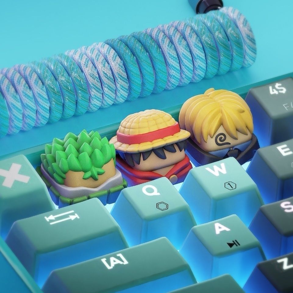 새로운 카와이 원피스 루피 키캡 조로 산지 애니메이션  - Resin Art Workshop 리뷰 및 가격