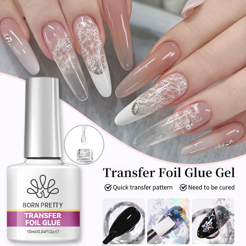 본 프리티 네일 포일 글루 젤 10ML 포일 트랜스퍼  - Uv Lamp Nail Resin 리뷰 및 가격