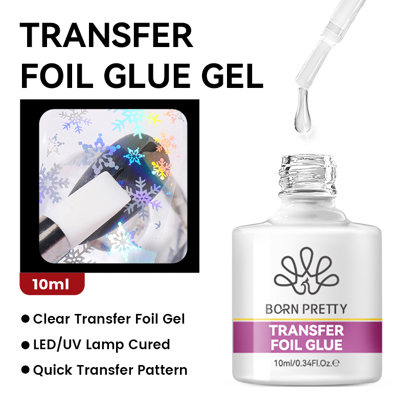 본 프리티 네일 포일 글루 젤 10ML 포일 트랜스퍼  - Uv Lamp Nail Resin 리뷰 및 가격