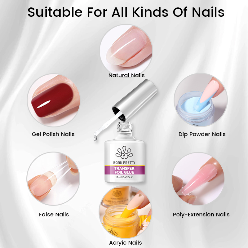 본 프리티 네일 포일 글루 젤 10ML 포일 트랜스퍼  - Uv Lamp Nail Resin 리뷰 및 가격